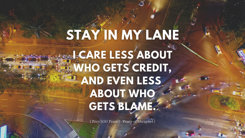 STAY IN MY LANE