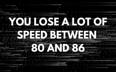 Wally Odum: You Lose A Lot of Speed Between 80 and 86