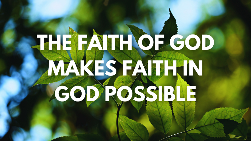 Dr. Matt Pandel: The Faith OF God Makes Faith IN God Possible